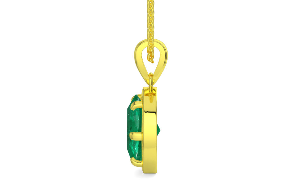 Panchdhatu Emerald Pendant Rare Quality (P8)