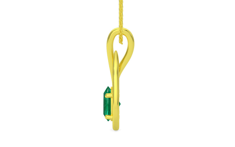 Panchdhatu Emerald Pendant Rare Quality (P9)