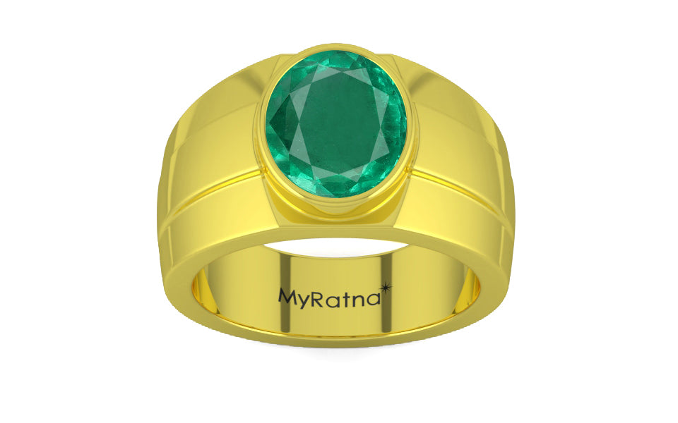 Panchdhatu Emerald Ring Rare Quality (R1)