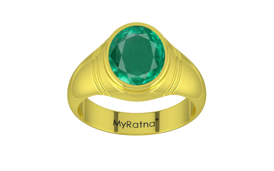 Panchdhatu Emerald Ring Rare Quality (R7)