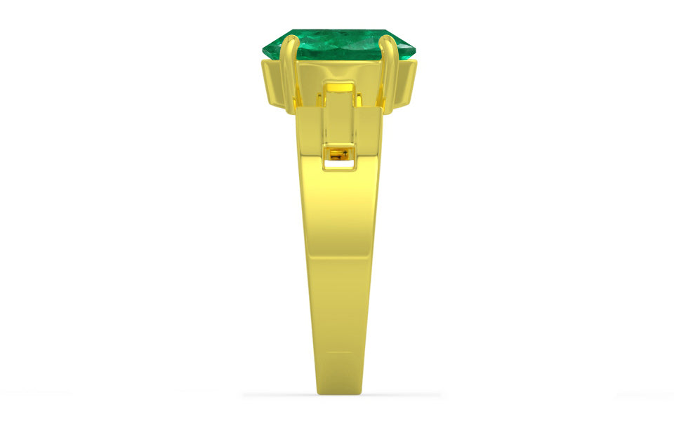 Panchdhatu Emerald Ring Rare Quality (R8)