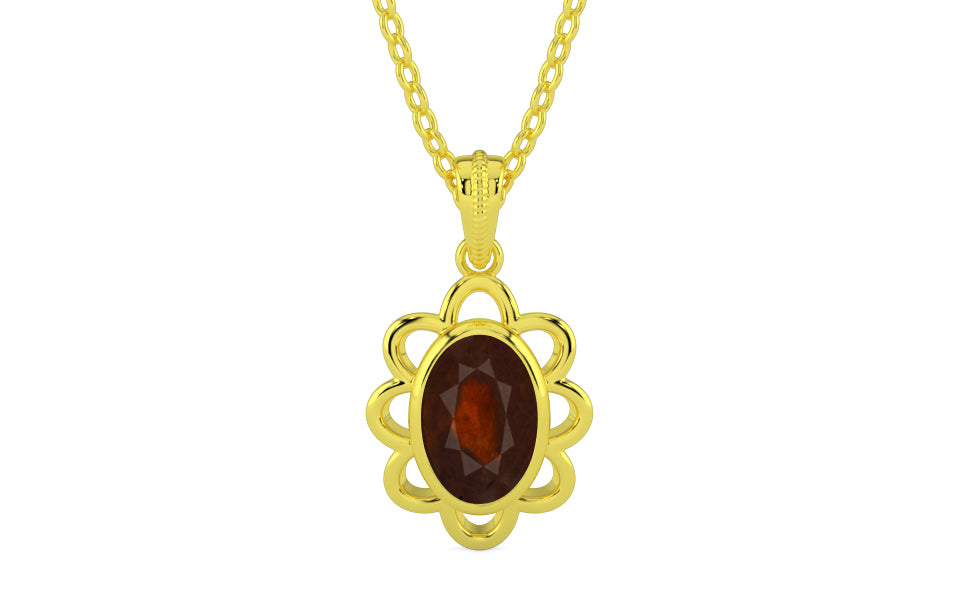 Panchdhatu Hessonite Garnet Pendant Fine Quality (P3)