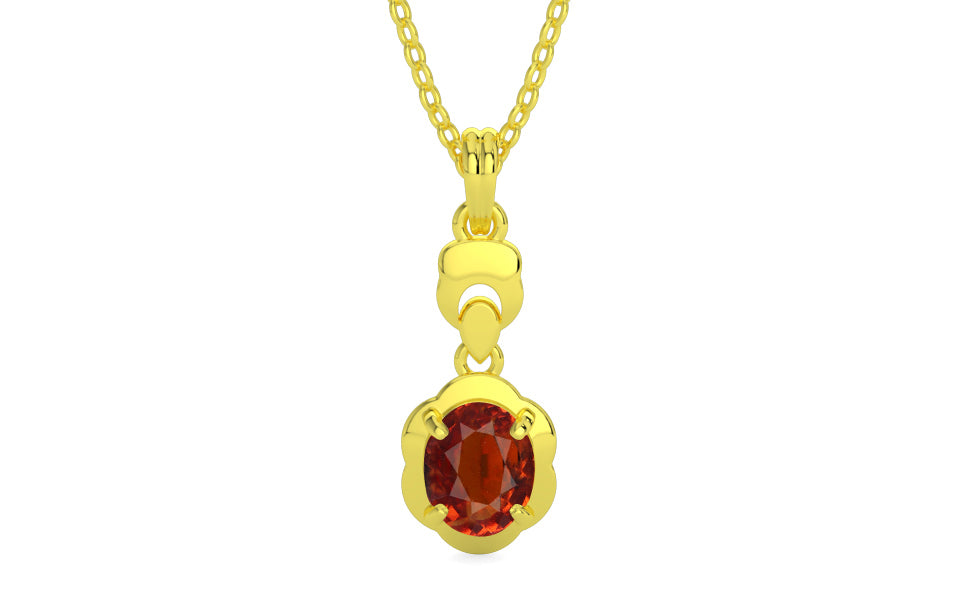 Panchdhatu Hessonite Garnet Pendant Limited Quality (P6)
