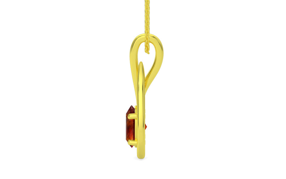 Panchdhatu Hessonite Garnet Pendant Limited Quality (P9)