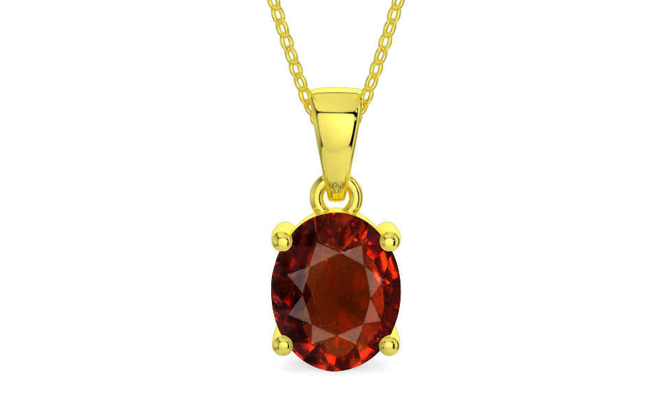 Panchdhatu Hessonite Garnet Pendant Rare Quality (P10)