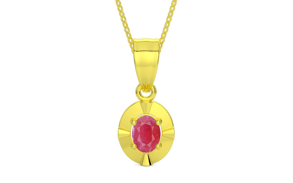 Panchdhatu Ruby Pendant Fine Quality (P11)