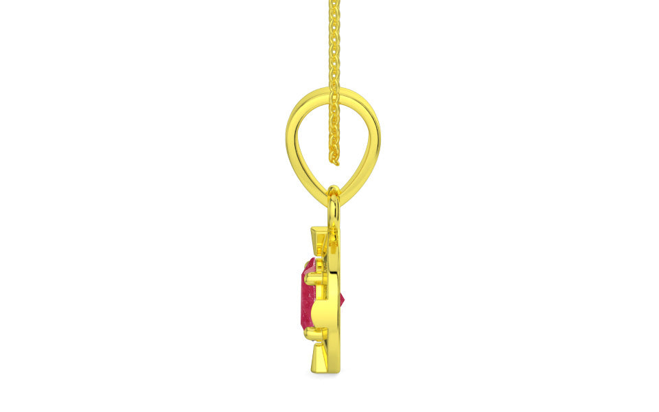 Panchdhatu Ruby Pendant Fine Quality (P11)