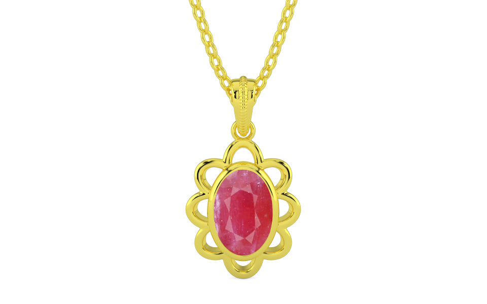 Panchdhatu Ruby Pendant Fine Quality (P3)