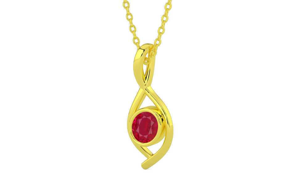 Panchdhatu Ruby Pendant Limited Quality (P1)