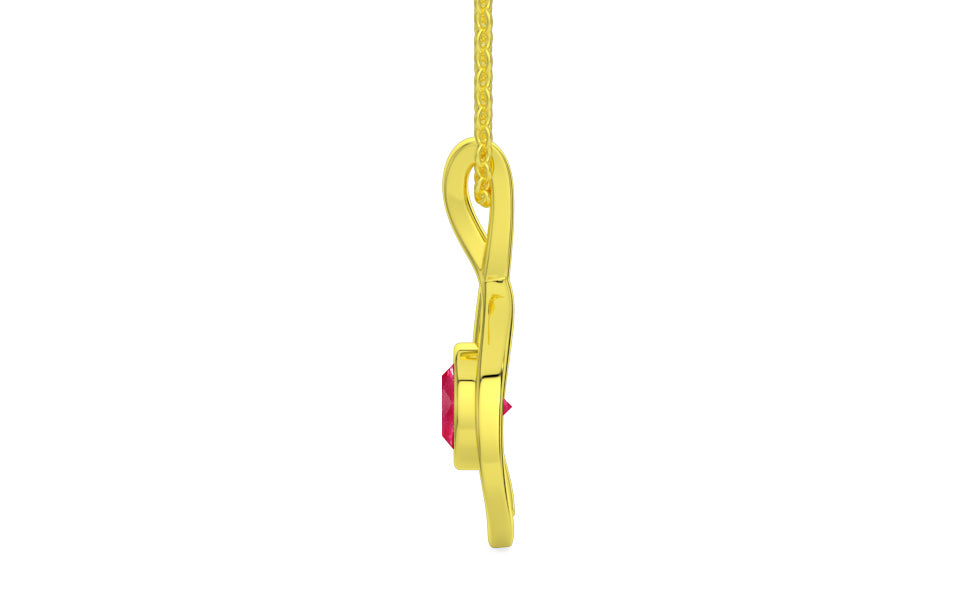 Panchdhatu Ruby Pendant Prime Quality (P1)