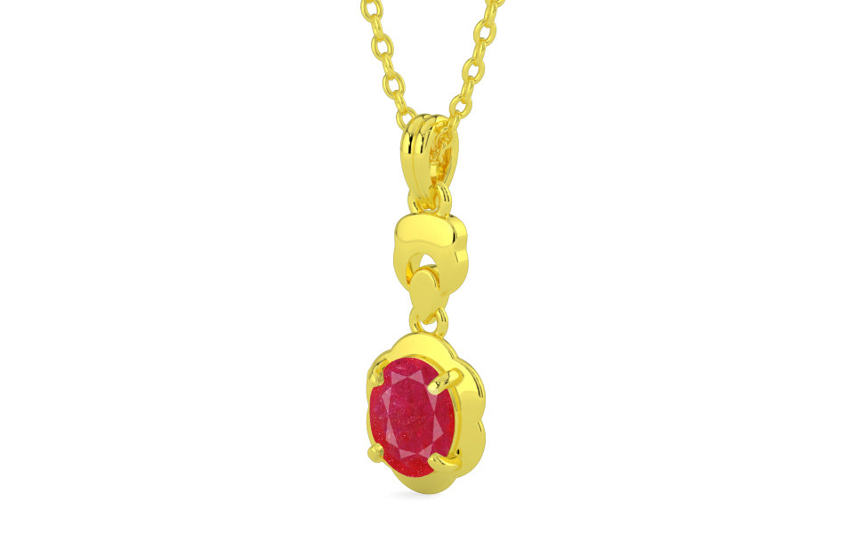 Panchdhatu Ruby Pendant Prime Quality (P6)