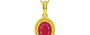 Panchdhatu Ruby Pendant Prime Quality (P7)