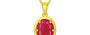 Panchdhatu Ruby Pendant Prime Quality (P8)
