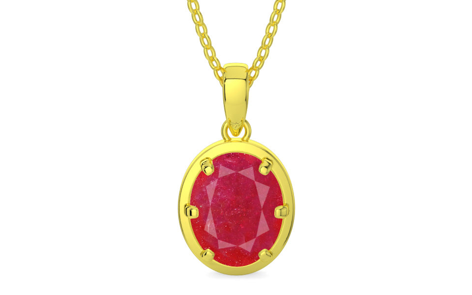 Panchdhatu Ruby Pendant Prime Quality (P8)