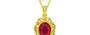 Panchdhatu Ruby Pendant Rare Quality (P5)