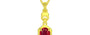 Panchdhatu Ruby Pendant Rare Quality (P6)