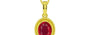 Panchdhatu Ruby Pendant Rare Quality (P7)