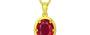 Panchdhatu Ruby Pendant Rare Quality (P8)