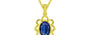 Panchdhatu Thailand Blue Sapphire Pendant Limited Quality (P3)