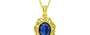 Panchdhatu Thailand Blue Sapphire Pendant Limited Quality (P5)