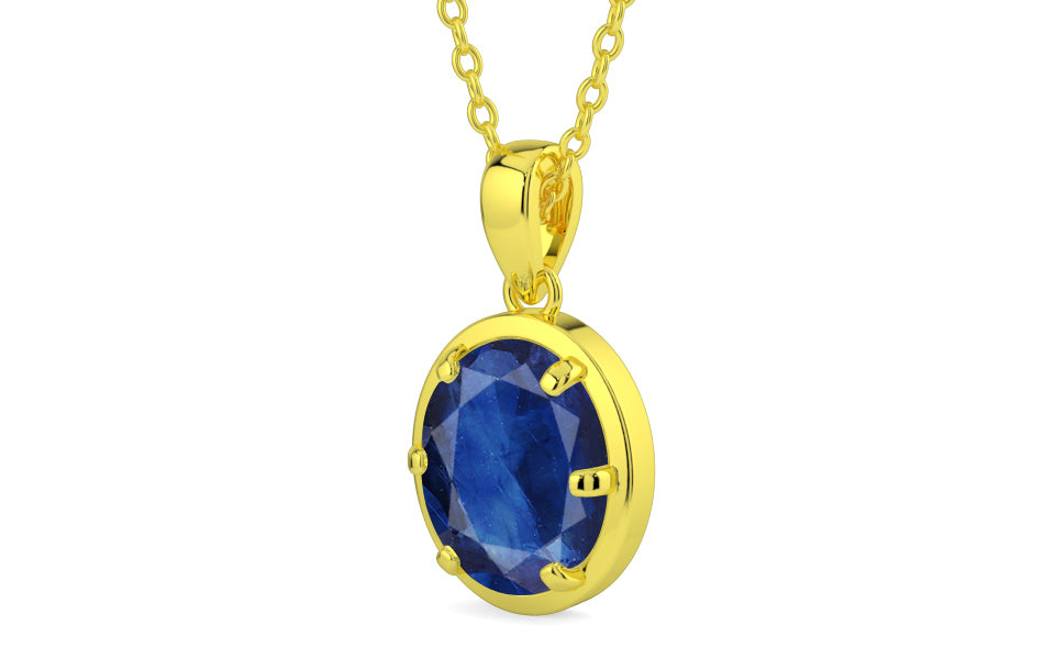 Panchdhatu Thailand Blue Sapphire Pendant Limited Quality (P8)