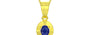 Panchdhatu Thailand Blue Sapphire Pendant Prime Quality (P11)