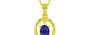 Panchdhatu Thailand Blue Sapphire Pendant Prime Quality (P2)