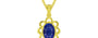 Panchdhatu Thailand Blue Sapphire Pendant Prime Quality (P3)