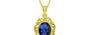 Panchdhatu Thailand Blue Sapphire Pendant Rare Quality (P5)