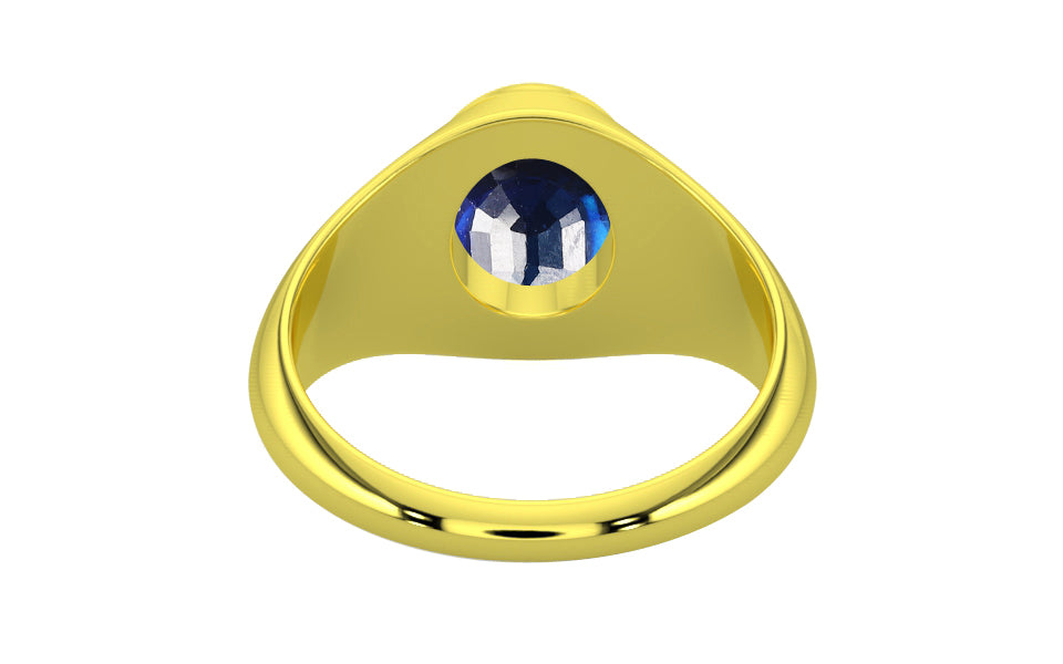 Panchdhatu Thailand Blue Sapphire Ring Rare Quality (R12)