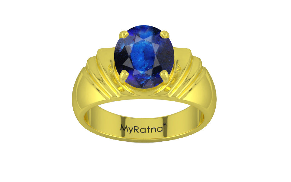 Panchdhatu Thailand Blue Sapphire Ring Rare Quality (R4)