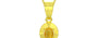 Panchdhatu Thailand Yellow Sapphire Pendant Fine Quality (P11)