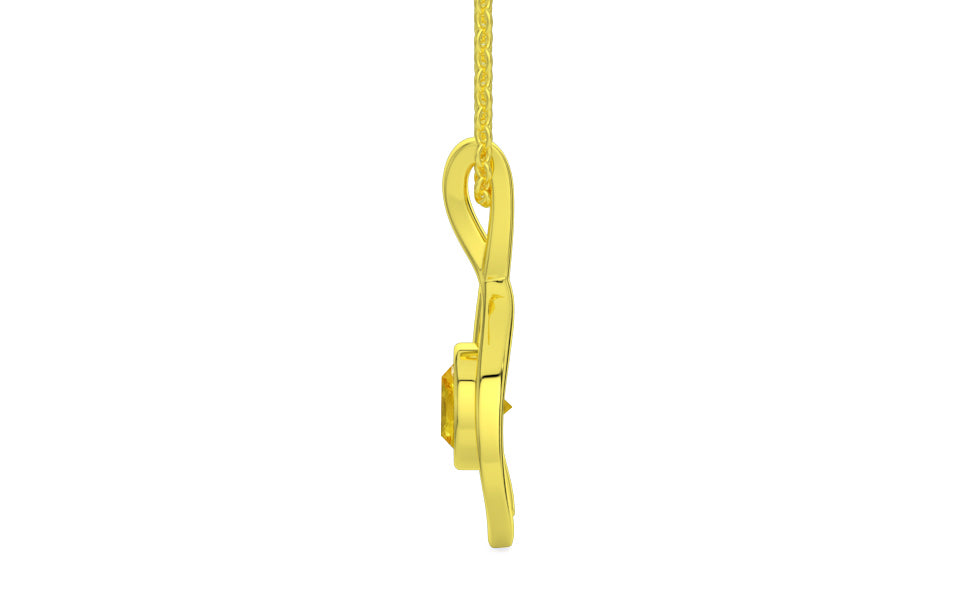 Panchdhatu Thailand Yellow Sapphire Pendant Limited Quality (P1)
