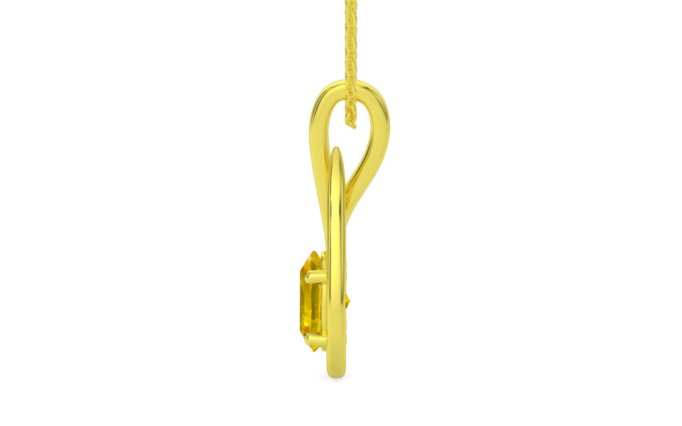 Panchdhatu Thailand Yellow Sapphire Pendant Limited Quality (P9)