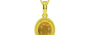 Panchdhatu Thailand Yellow Sapphire Pendant Prime Quality (P7)