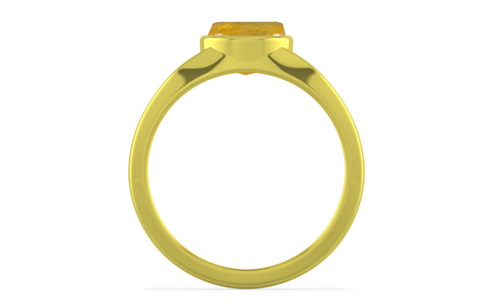 Panchdhatu Thailand Yellow Sapphire Ring Fine Quality (R10)