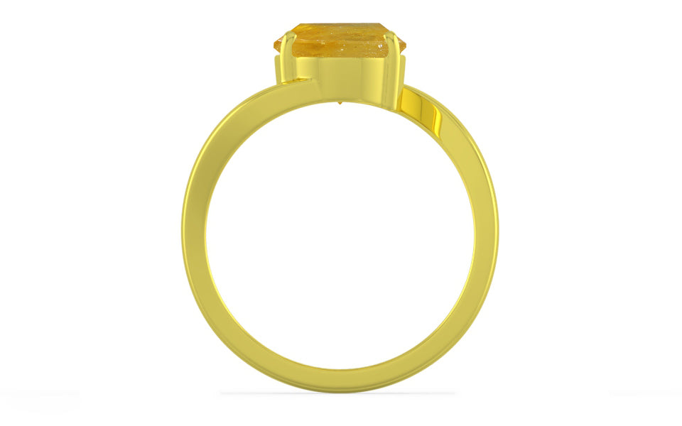 Panchdhatu Thailand Yellow Sapphire Ring Fine Quality (R2)