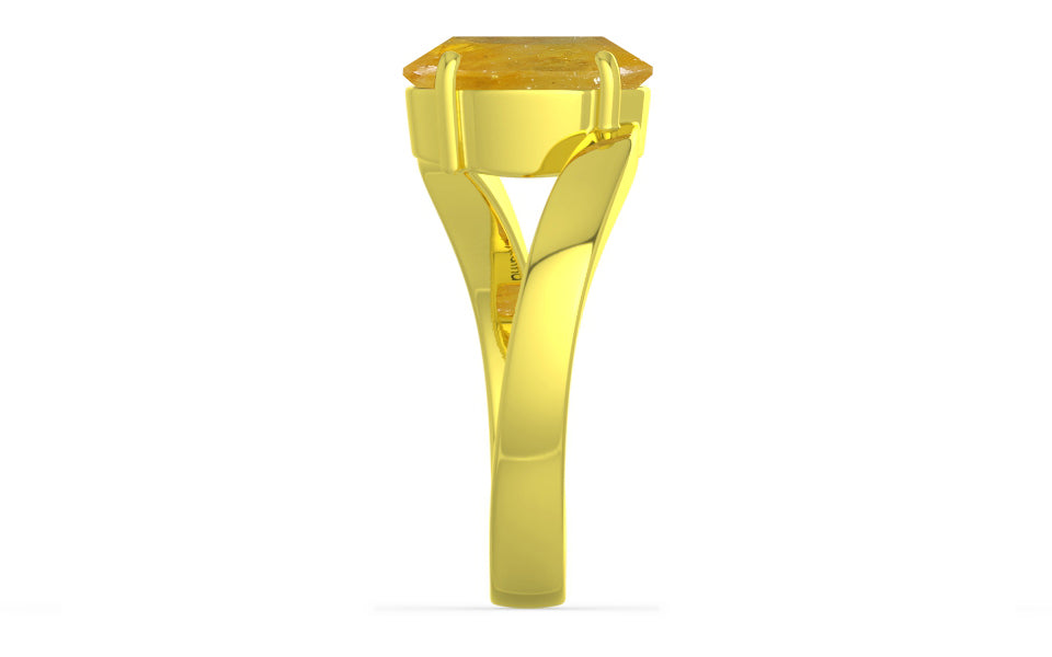 Panchdhatu Thailand Yellow Sapphire Ring Fine Quality (R2)
