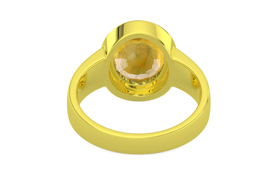 Panchdhatu Thailand Yellow Sapphire Ring Fine Quality (R3)