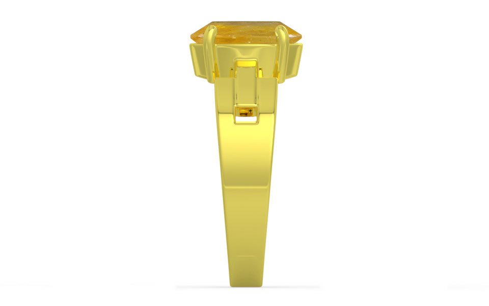 Panchdhatu Thailand Yellow Sapphire Ring Fine Quality (R8)