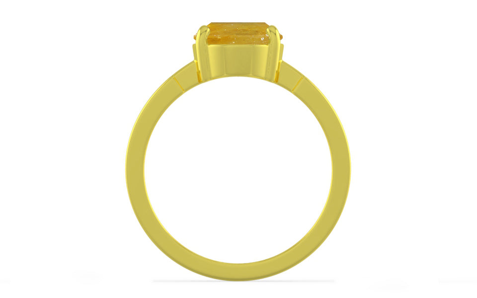 Panchdhatu Thailand Yellow Sapphire Ring Fine Quality (R8)