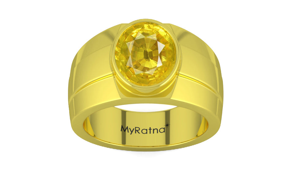 Panchdhatu Thailand Yellow Sapphire Ring Limited Quality (R1)