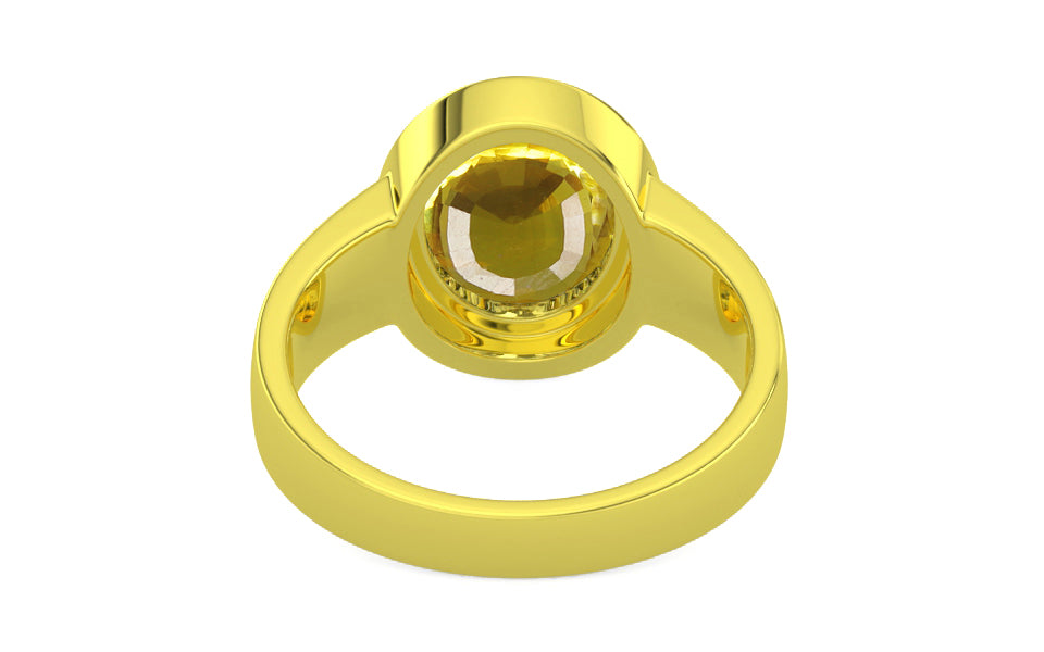 Panchdhatu Thailand Yellow Sapphire Ring Limited Quality (R3)
