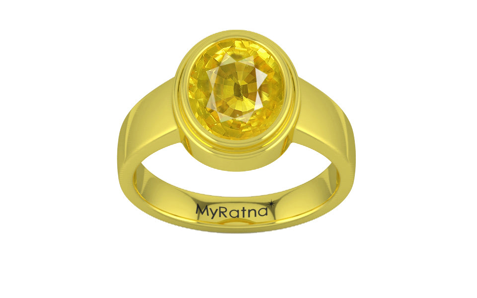 Panchdhatu Thailand Yellow Sapphire Ring Limited Quality (R3)