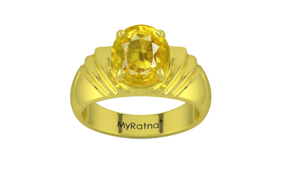 Panchdhatu Thailand Yellow Sapphire Ring Limited Quality (R4)