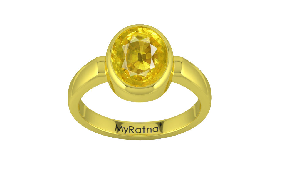 Panchdhatu Thailand Yellow Sapphire Ring Limited Quality (R6)