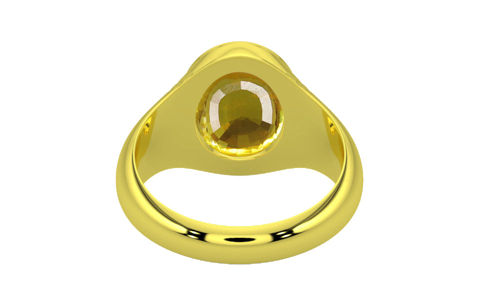 Panchdhatu Thailand Yellow Sapphire Ring Limited Quality (R7)