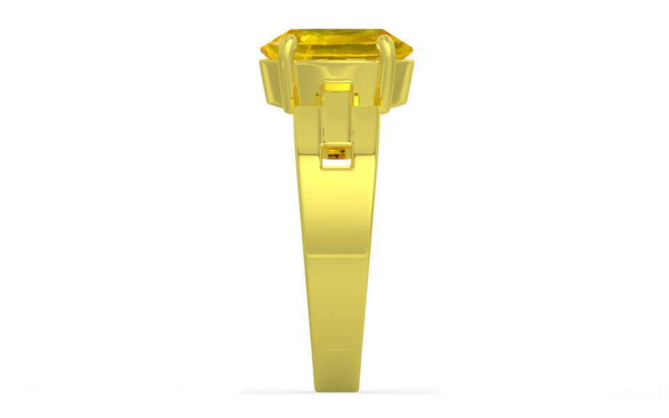 Panchdhatu Thailand Yellow Sapphire Ring Limited Quality (R8)
