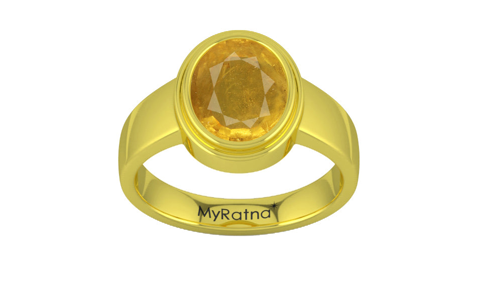 Panchdhatu Thailand Yellow Sapphire Ring Prime Quality (R3)