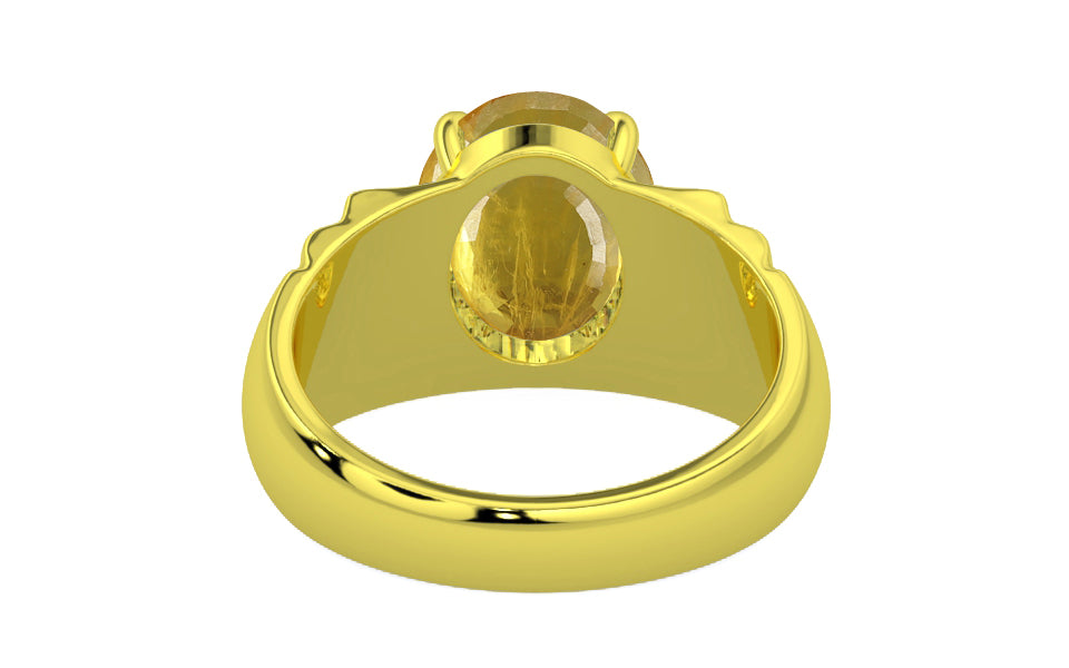 Panchdhatu Thailand Yellow Sapphire Ring Prime Quality (R4)